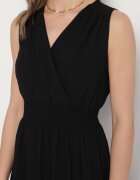 j&x Rochie neagră cu croi cloș fără mâneci cu decolteu petrecut Filoria