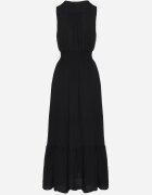 j&x Rochie neagră cu croi cloș fără mâneci cu decolteu petrecut Filoria