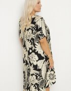 j&x Rochie neagră din viscoză cu flori Divolla