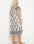 j&x Rochie Neagră din viscoză cu model Boho Ellivra
