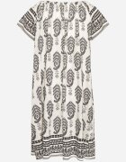 j&x Rochie Neagră din viscoză cu model Boho Ellivra