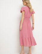 j&x Rochie Roz cu croială evazată cu decolteu petrecut și elastic în talie Reiliana