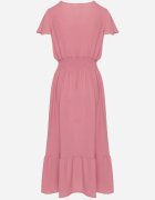 j&x Rochie Roz cu croială evazată cu decolteu petrecut și elastic în talie Reiliana
