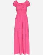 j&x Rochie roz din viscoză stil spaniol cu top drapé Jenanira