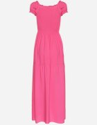 j&x Rochie roz din viscoză stil spaniol cu top drapé Jenanira