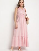 j&x Rochie roz evazată fără mâneci cu decolteu petrecut Filoria
