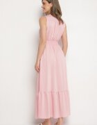 j&x Rochie roz evazată fără mâneci cu decolteu petrecut Filoria