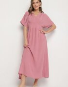 j&x Rochie roz închis cu bumbac și bust în stil liliac Filenia