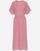 j&x Rochie roz închis cu bumbac și bust în stil liliac Filenia