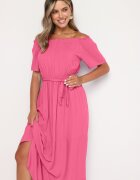 j&x Rochie roz închis din viscoză Telephanassa