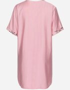 j&x Rochie Roză de Bumbac cu Croială Dreaptă cu Buzunare Laterale Decorată cu Nasturi Walliana