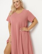 j&x Rochie Roză Evazată din Bumbac Elzedia