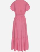 j&x Rochie rozalie de viscoză cu decolteu petrecut și curea Savorlisse
