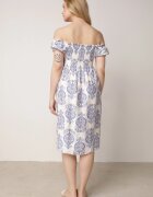 j&x Rochie spaniolă albastră din viscoză cu imprimeu etnic Hywen