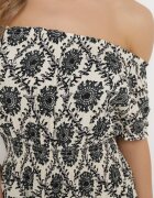 j&x Rochie spaniolă Gri-Bej din Viscoză cu Elastic în Talie și la Mâneci Yilalama