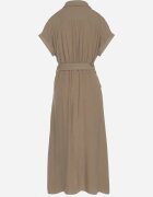 j&x Rochie tip cămașă Verde închis din Viscoză și In Legată în talie cu Buzunare Efrasira