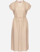 j&x Rochie tip cutie Bej din viscoză cu o curea subțire și buzunare Lumivorae