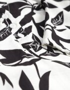 j&x Rochie tip cutie din vâscoză cu imprimeu vegetal și nasturi la decolteu Acosia Neagră