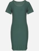j&x Rochie Verde Casual din Bumbac Lumelisse