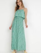 j&x Rochie Verde din Vâscoză Melline