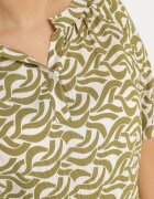 j&x Rochie Verde din Viscoză cu Croială Tip Cutie cu Model Abstract Koririanne