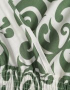 j&x Rochie Verde Din viscoză cu decolteu petrecut și elastic în talie Shyraya