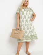 j&x Rochie Verde din Viscoză cu model Boho Ellivra