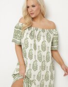 j&x Rochie Verde din Viscoză cu model Boho Ellivra