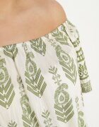 j&x Rochie Verde din Viscoză cu model Boho Ellivra