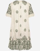 j&x Rochie verde din viscoză stil Boho cu franjuri și volane Korilia