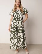 j&x Rochie Verde închis