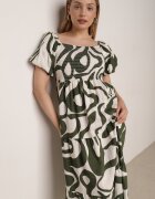 j&x Rochie Verde închis