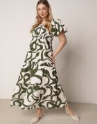 j&x Rochie Verde închis