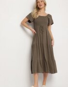 j&x Rochie verde închis cu Vâscoză In și Top elastic Ellisena
