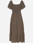 j&x Rochie verde închis cu Vâscoză In și Top elastic Ellisena