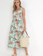 j&x Rochie Verde Maxi cu Decolteu petrecut și Elastic în talie Atalie