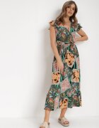 j&x Rochie Verde Pironeus