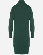 j&x Rochie Verde Tricotată din Bumbac cu Croială Dreaptă cu Guler Înalt Tesala