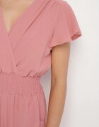j&x Salopetă Roz cu Decolteu petrecut și Talie elastică lată Evimevi