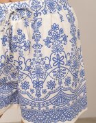 j&x Scurt casual cu model floral Faenoe Albaștri