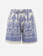 j&x Scurt casual cu model floral Faenoe Albaștri