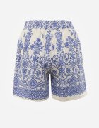 j&x Scurt casual cu model floral Faenoe Albaștri