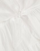 j&x Set de vară din Tencel cu rochie pe bretele și cămașă transparentă Thassa Alb