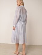 j&x Set de vară din Tencel cu rochie pe bretele și cămașă transparentă Thassa Albastru
