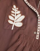 j&x Set de vară din viscoză cămașă și pantaloni cu aplicații croșetate Prisesa Maro