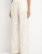 j&x Set din bumbac bej deschis Cămașă și Pantaloni largi Divarea
