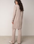 j&x Set din tricot cu bumbac 3 piese: cardigan pantaloni și vestă Vordelia Bej deschis