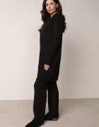 j&x Set din tricot cu bumbac 3 piese: cardigan pantaloni și vestă Vordelia Negru