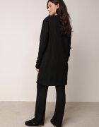 j&x Set din tricot cu bumbac 3 piese: cardigan pantaloni și vestă Vordelia Negru