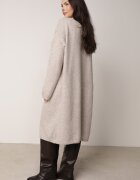 j&x Set din tricot cu bumbac și lână: cardigan și rochie dreaptă cu decolteu în V Ubroa Bej Bej deschis